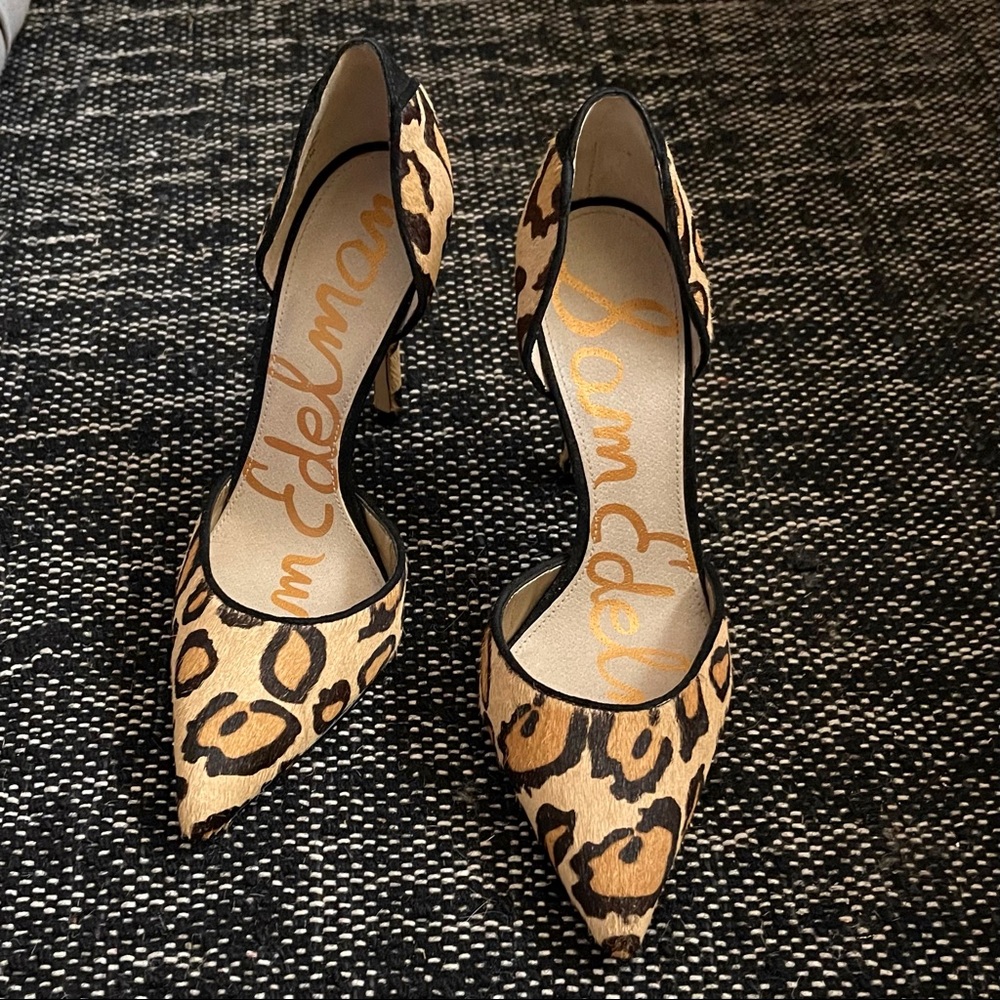 Sam Edelman Leopard Pumps Size 5 Like New